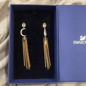 Like new Swarovski Gypsy asymmetrical earrings